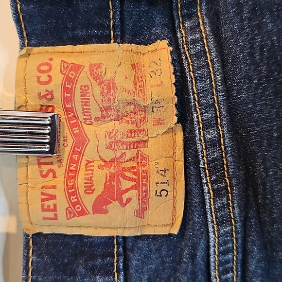 Levi's 514 Men's 39x32 Straight Jeans - Dark Blue - Picture 6 of 7